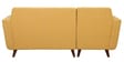 Santiago Fabric RHS Sectional Sofa (2 + Lounger) in Camel Yellow Colour