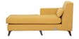 Santiago Fabric RHS Sectional Sofa (2 + Lounger) in Camel Yellow Colour
