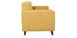 Santiago Fabric 3 Seater Sofa In Camel Yellow Colour