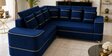 Sapphire 6 Seater Corner Sofa In Blue Color