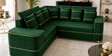 Sapphire 6 Seater Corner Sofa In Green Color