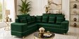 Sapphire 6 Seater Corner Sofa In Green Color