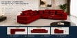 Sapphire 6 Seater Corner Sofa In Maroon Color