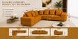 Sapphire 6 Seater Corner Sofa In Mustard Color