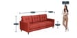Sara 3 Seater Sofa in Orange Colour