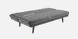 Saso Fabric Convertible Sofa Cum Bed In Charcoal Grey Colour