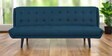 Saso Fabric Convertible Sofa Cum Bed In Light Blue Colour
