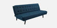 Saso Fabric Convertible Sofa Cum Bed In Light Blue Colour