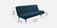 Saso Fabric Convertible Sofa Cum Bed In Light Blue Colour