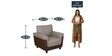 Saviour Sofa Set ( 3+1+1) in Brown Colour