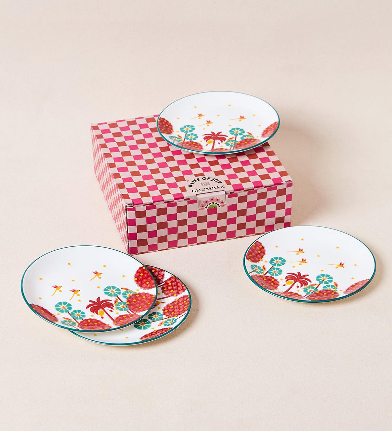 Saanjh Snack Plates Gift Set of 4