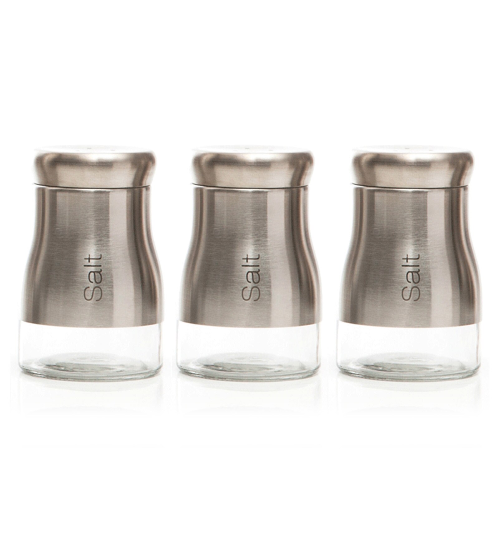 Buy Sabichi Stainless Steel Jar Set, Set of 3 Online Salt & Pepper