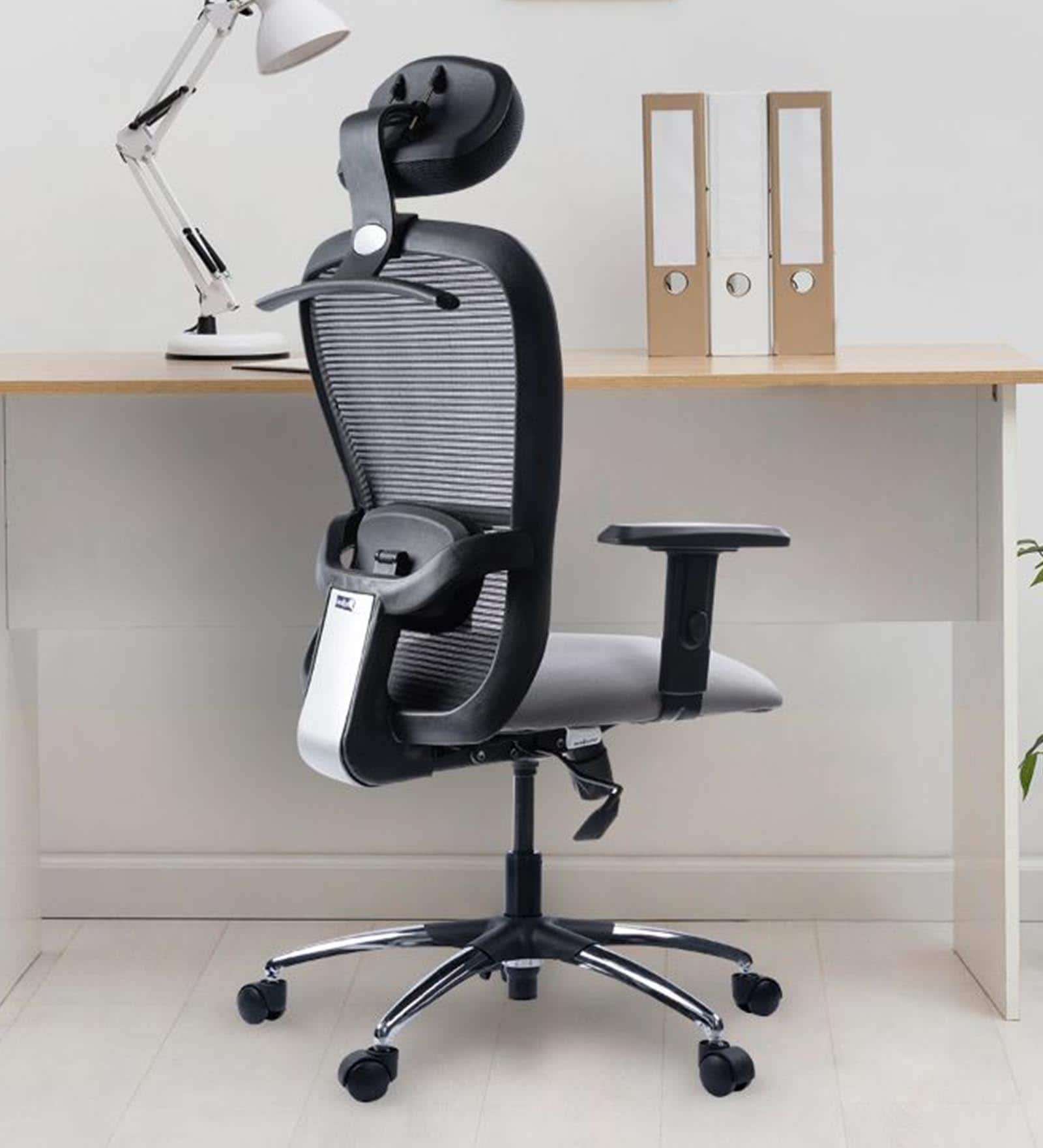 Buy Safari Breathable Mesh Office Chair In Black & Grey Colour at 41% ...