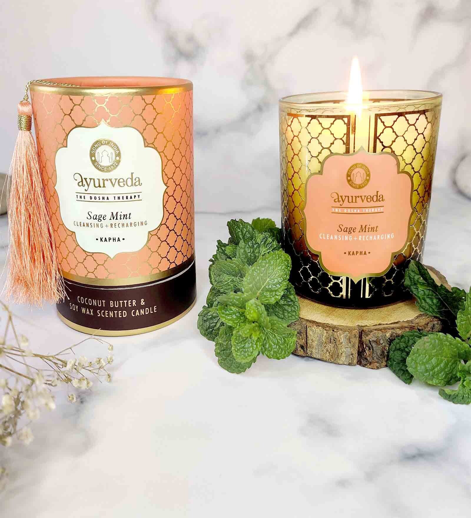 Sage Mint  Ayurveda Coconut Butter & Soy Candle 