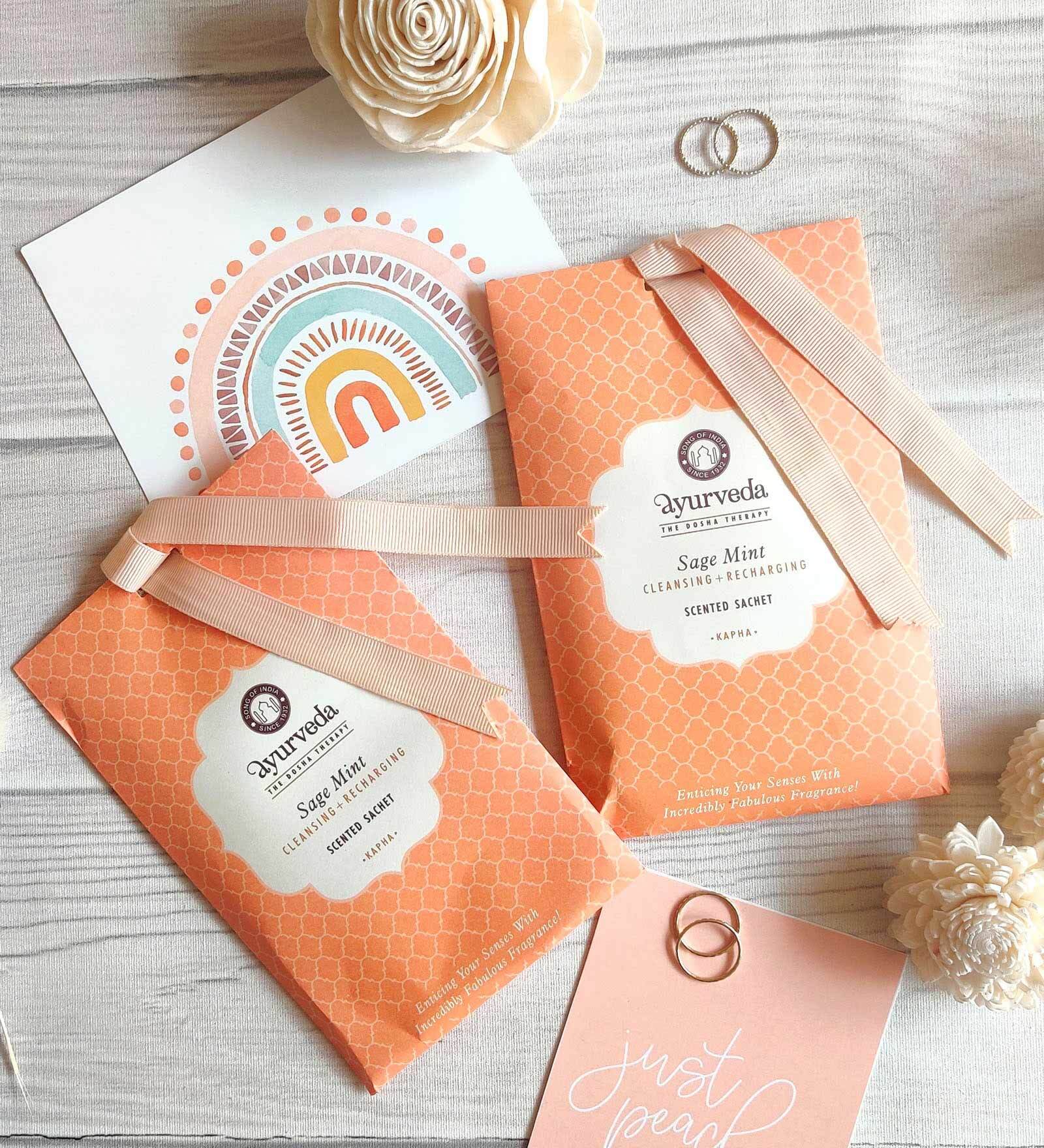 Sage Mint Ayurveda  Potpourri Perfume Hanging Sachet (Set of 4)