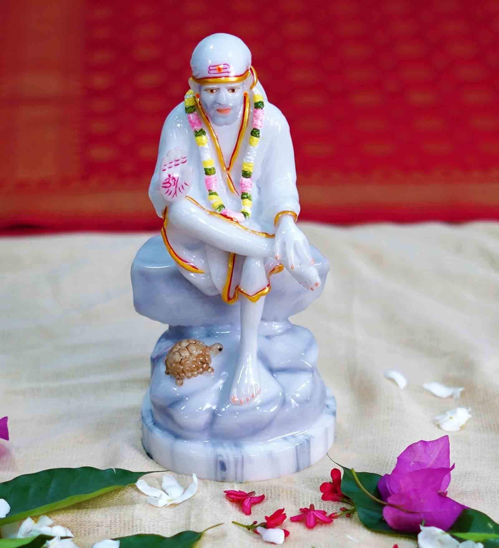 Sai Baba Handpainted Idol