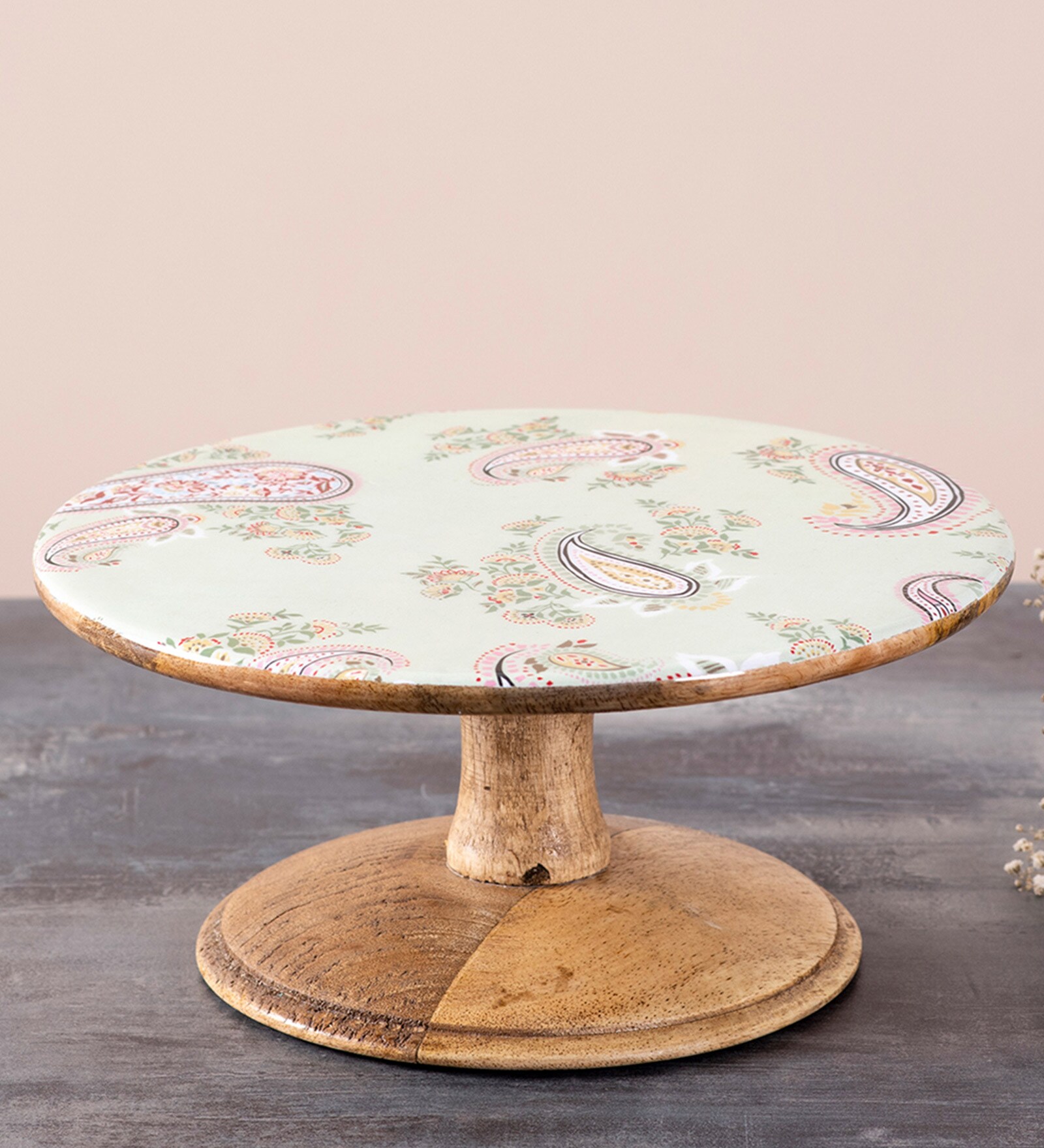 Buy Salis Teak Wood Cake Stand by NestRoots Online Cake Stands Cake Stands Kitchen and