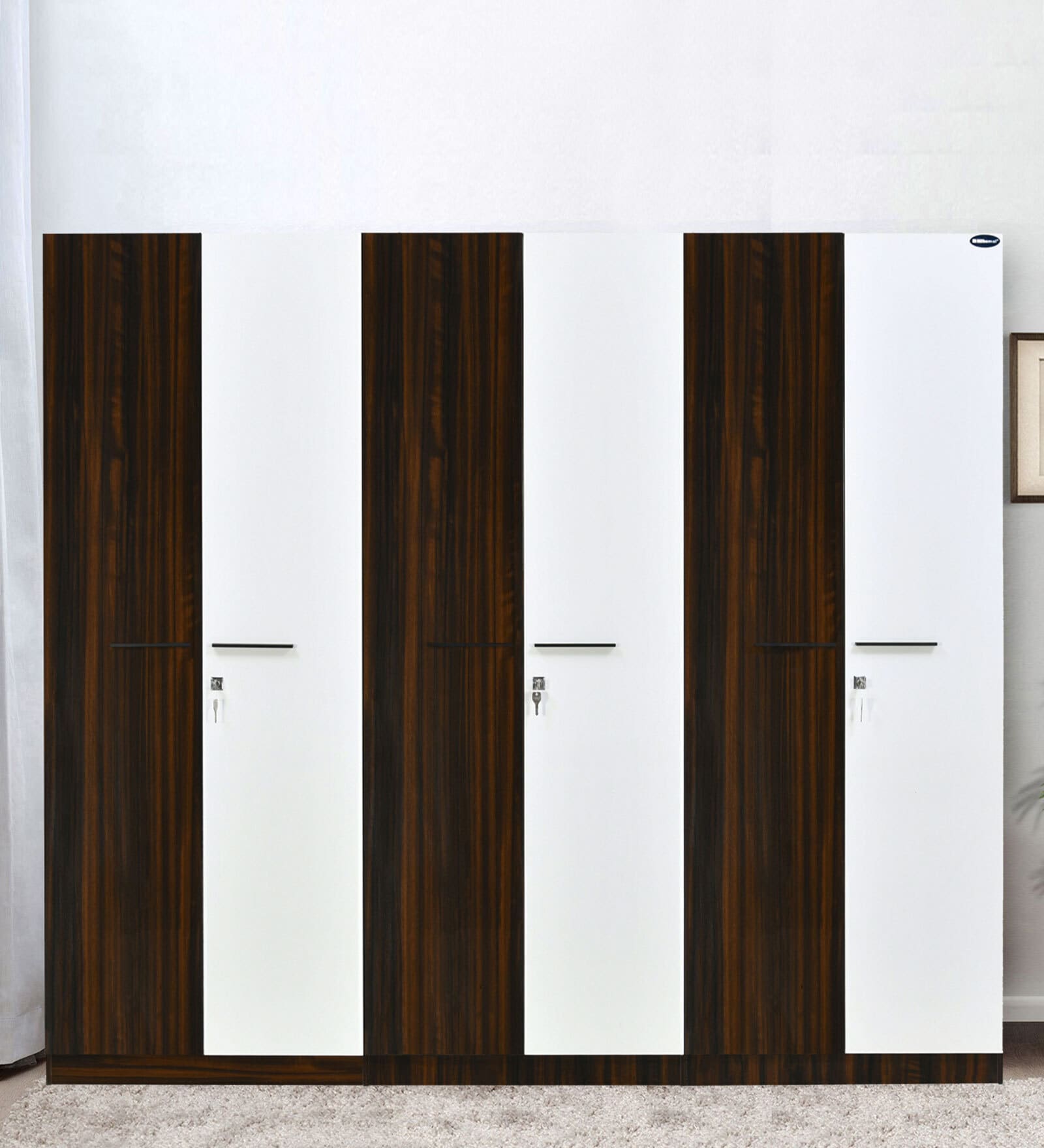 Salsa 4+ Door Wardrobe in Brown Finish