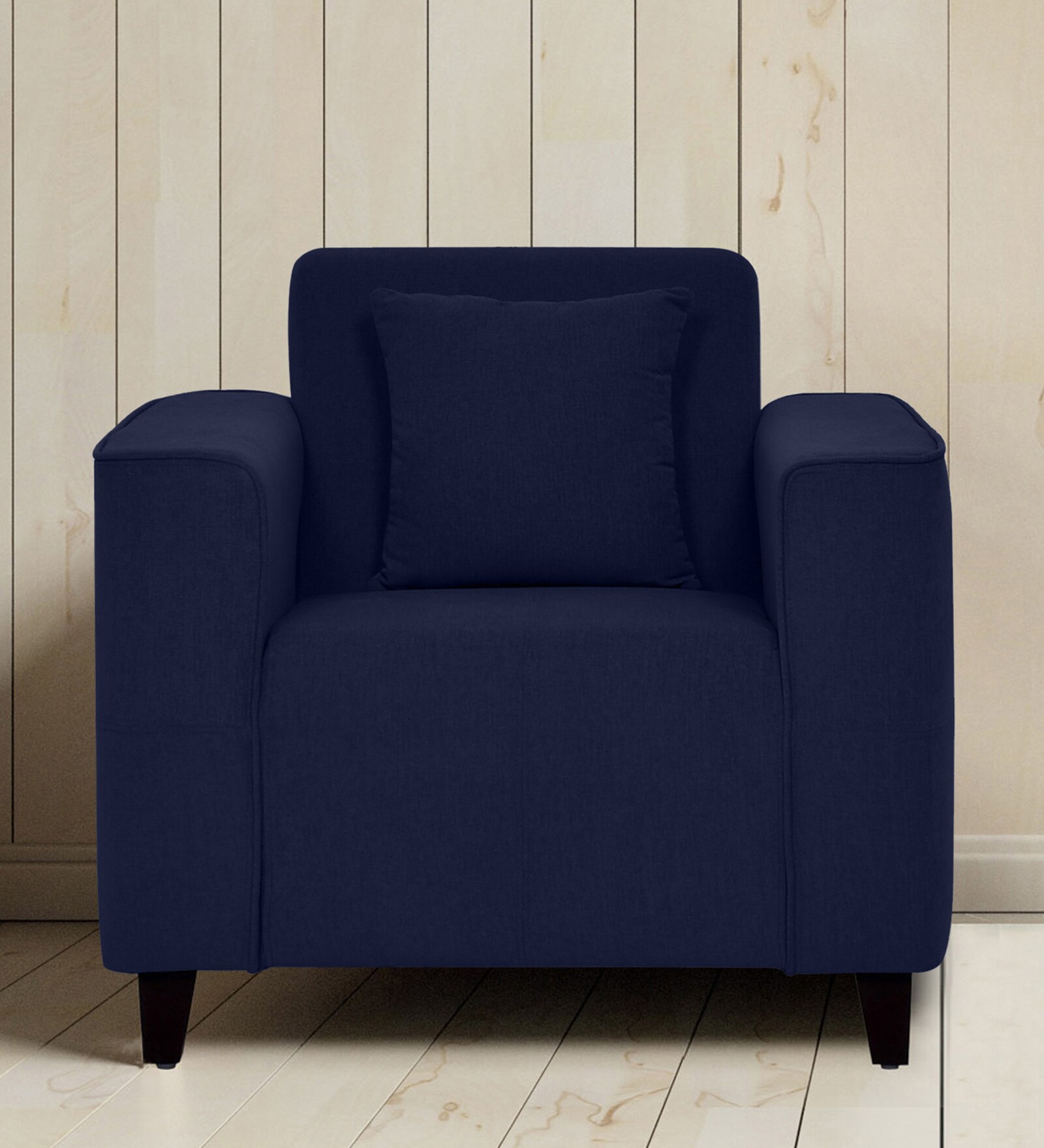 Samuel 1 Seater Sofa in Navy Blue Colour