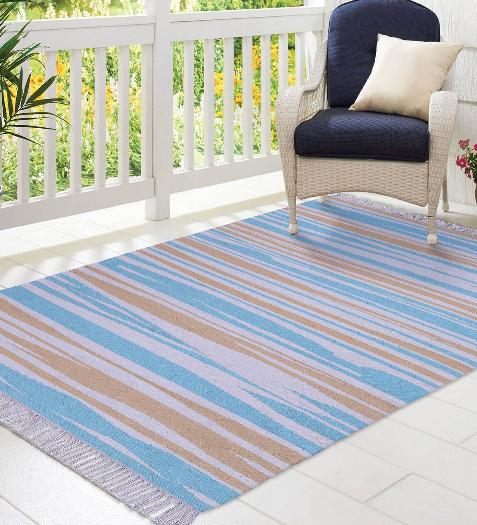 Sand & Dune Lines Carpet in Multicolour