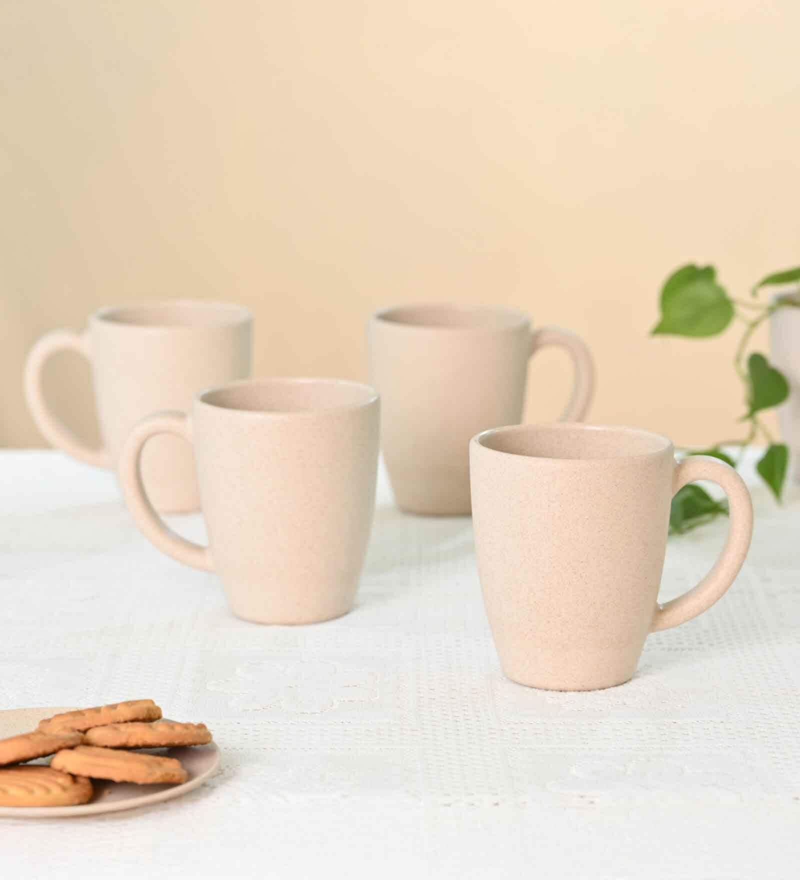 Sand Castle Classic Coffee Mug 300 ml (4 Pc)Rice Husk Biocomposite
