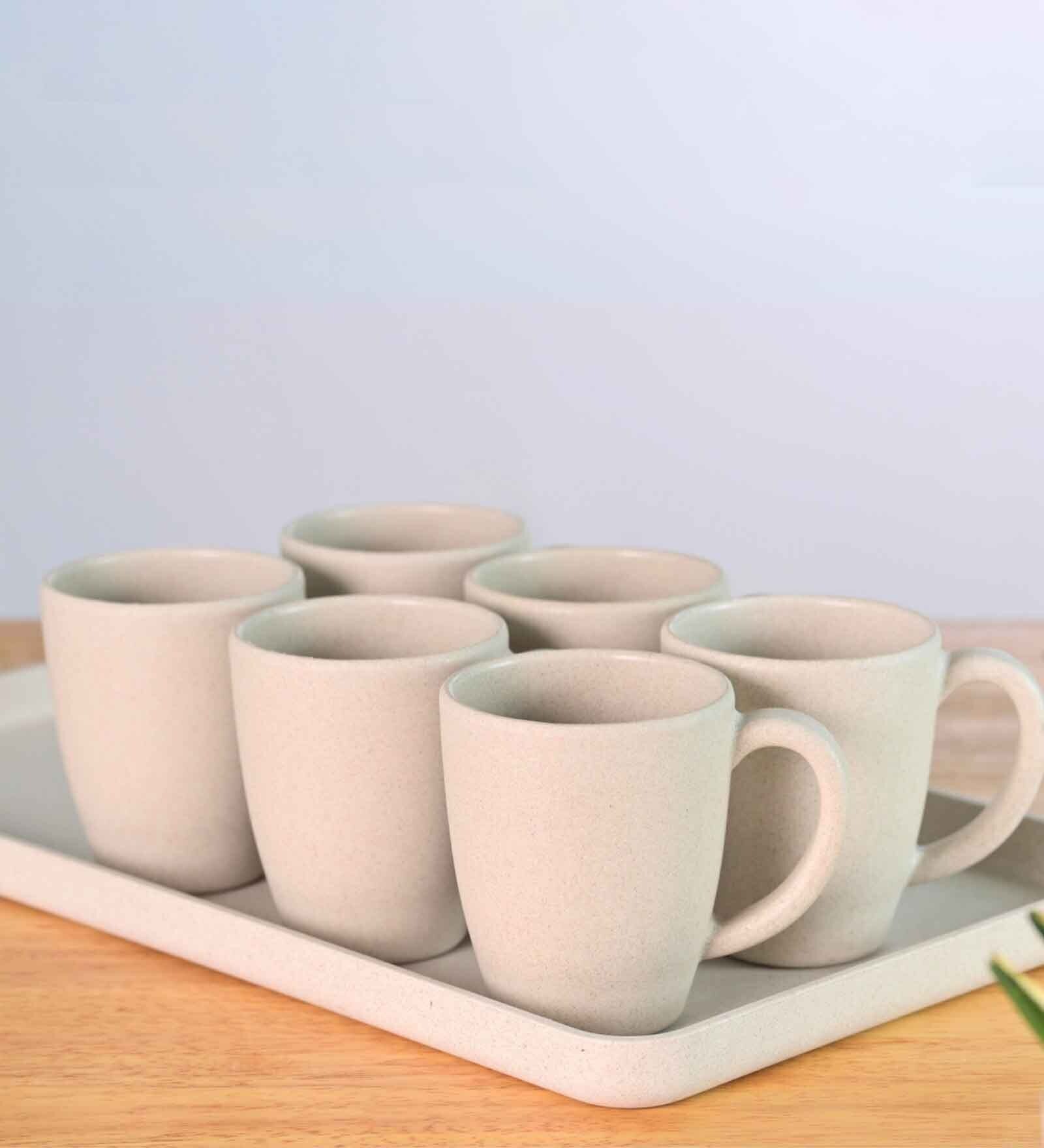 Sand Castle Classic Coffee Mug 300 ml (6 Pc)Rice Husk Biocomposite