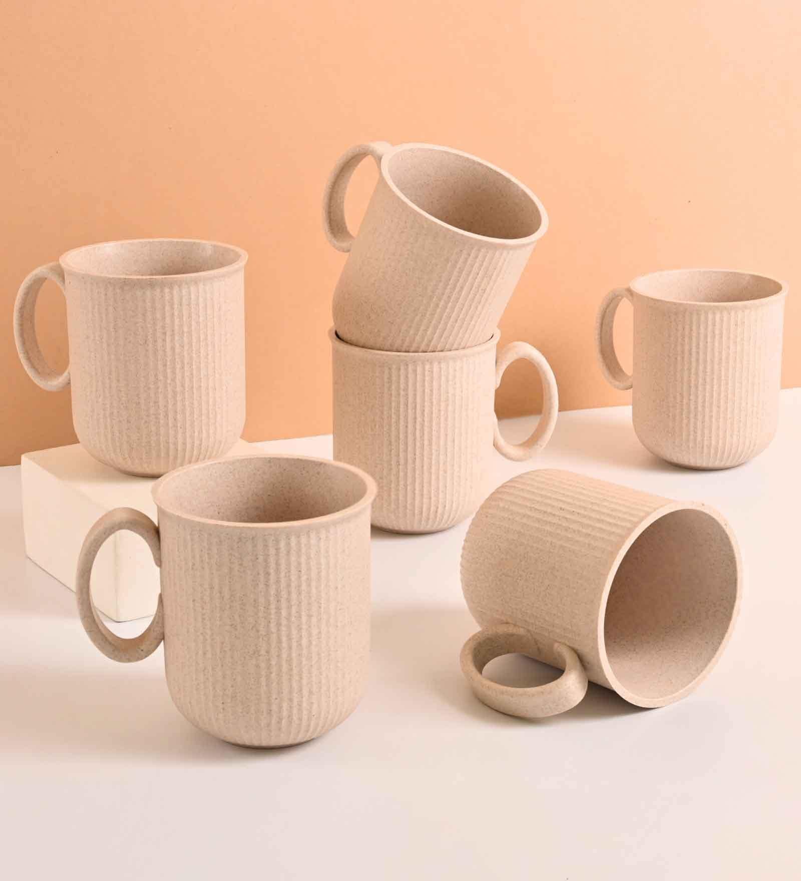 Sand Castle Statement Coffee Mug 350 ml (6 Pc)Rice Husk Biocomposite