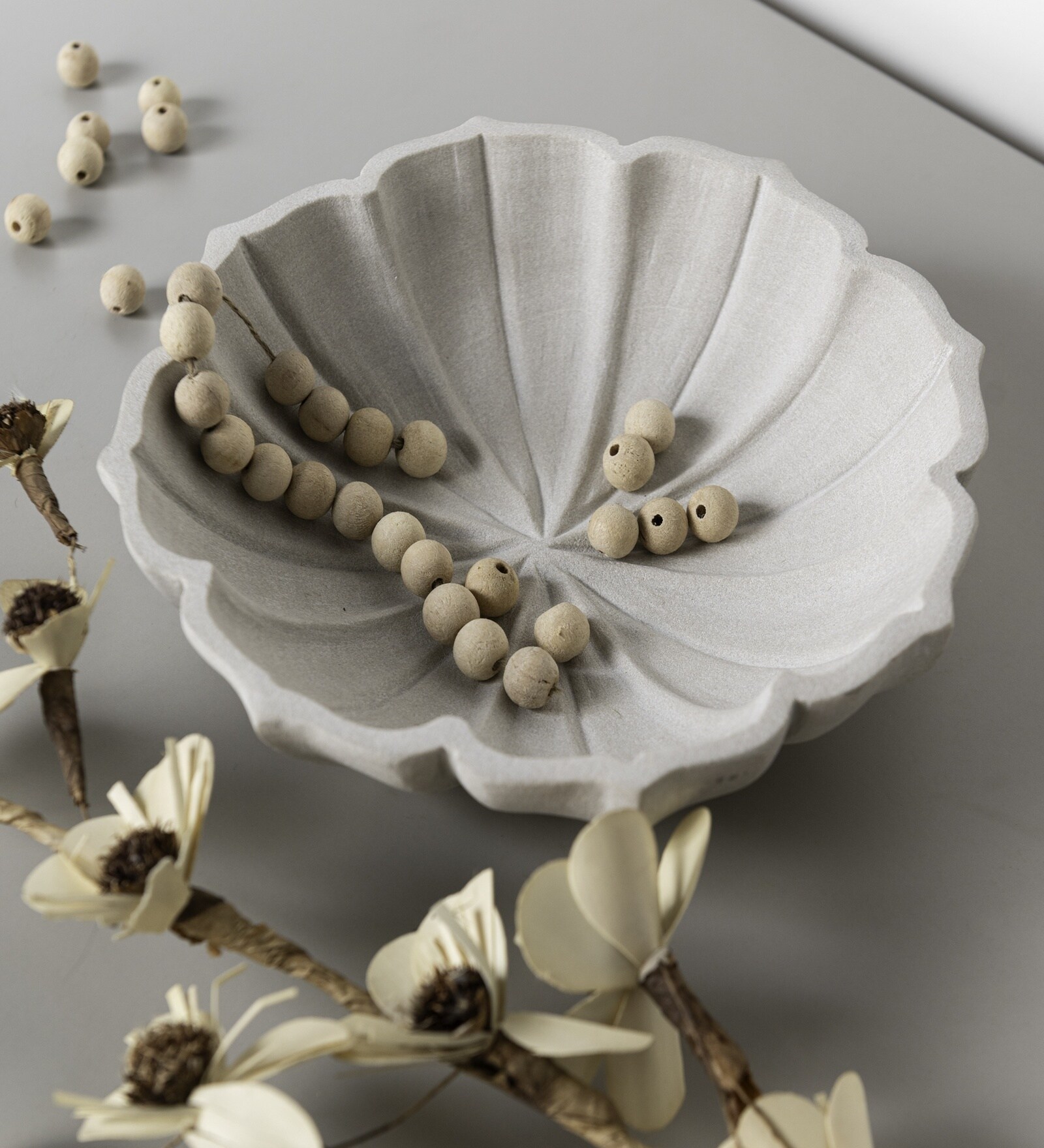 Cream Sandstone Bowl Urli