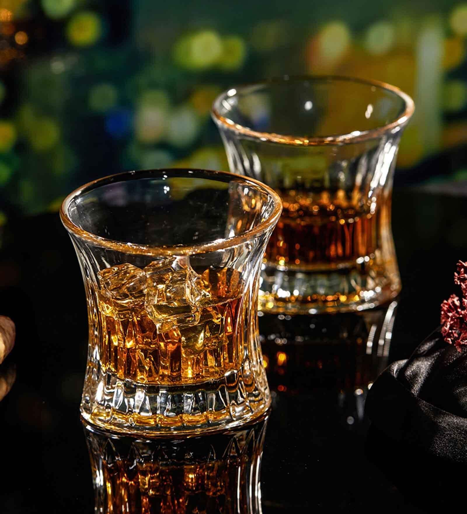 Sandtimer Crystal Whiskey Glass (Set Of 4)