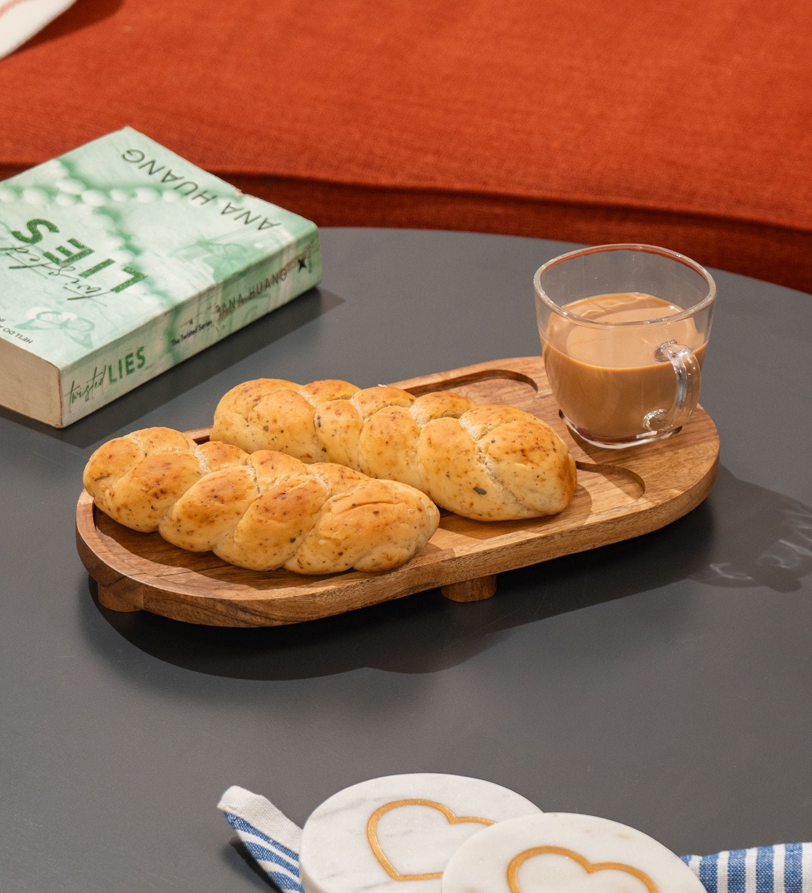 Sanjh Acacia Wood Serving Tray