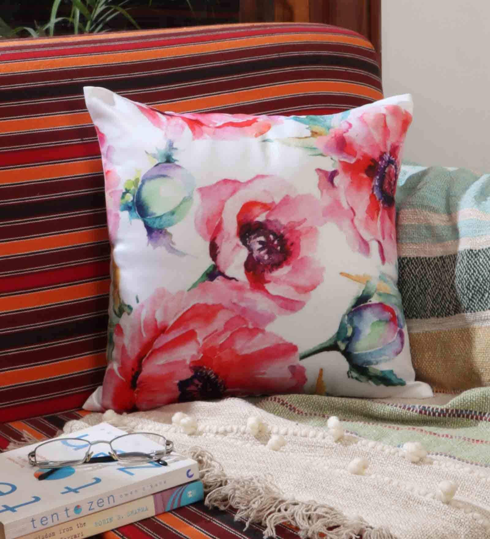 Multicolor - Tagai Patchwork Cushion Cover (16 x 16 in) 46