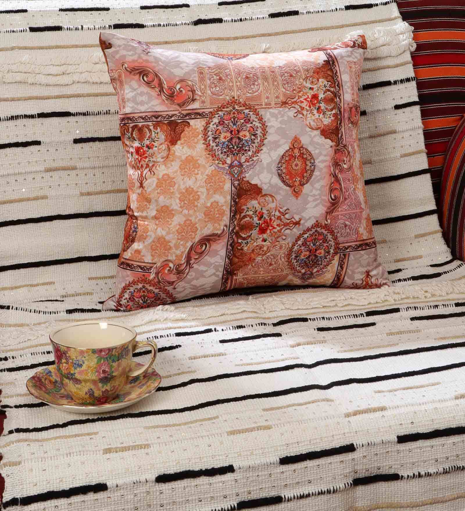 Multicolor - Tagai Patchwork Cushion Cover (16 x 16 in) 10