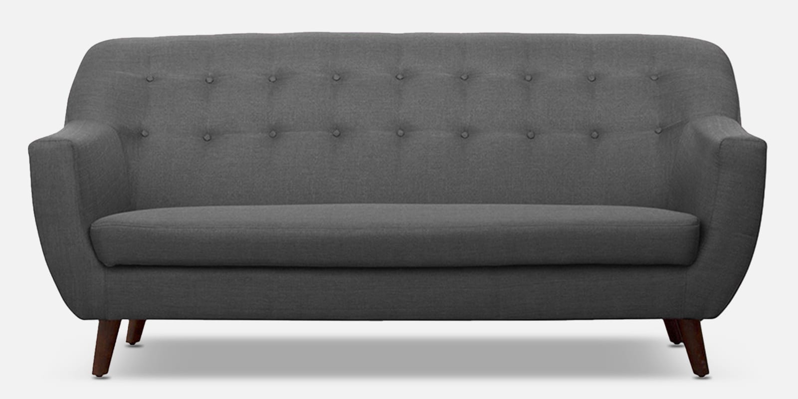 German Fabric 3 Seater Sofa in Charcoal Grey Colour