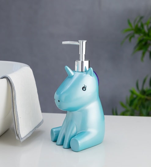 Blue Children's Liquid Soap Dispenser