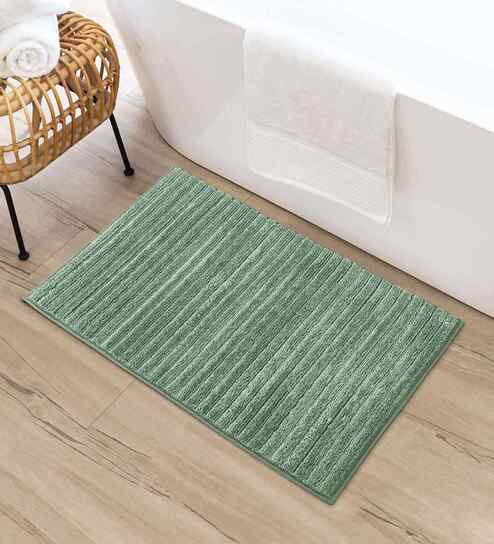 Sage Ultra Soft Polyester 40X60 Cm Bath Mat