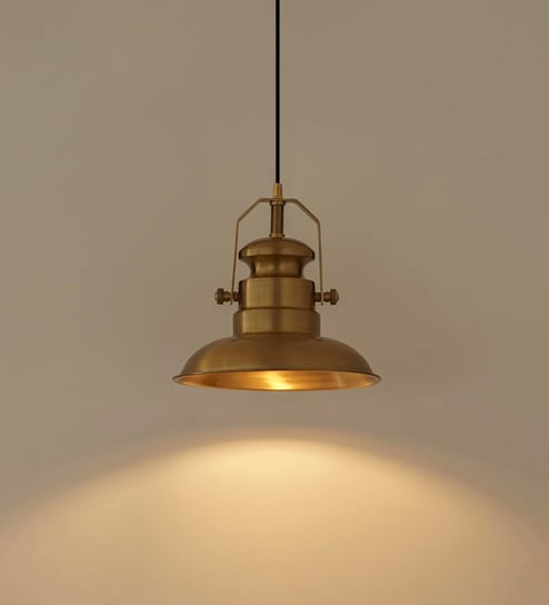 Sailors Metal Pendant Hanging Light Antique Brass Finish Hanging lamp for Living Room, Bedroom, Industrial Use | Pendant Light for Cafes, Restaurants, Hotels