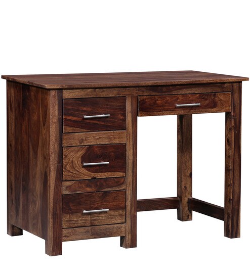 Everson Study & Laptop Table in Provincial Teak Finish by Woodsworth