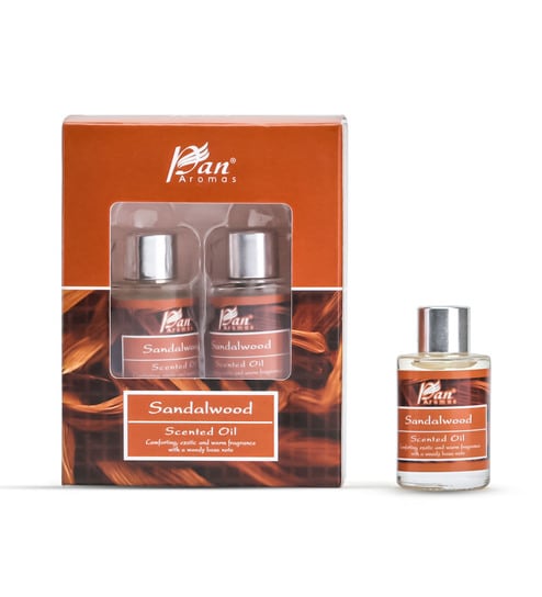 Sandalwood Glass Aroma Oil (Orange)