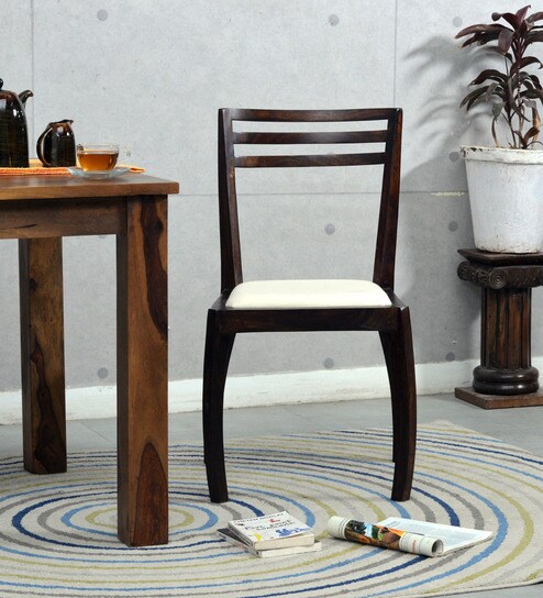 Dvina Dining Chair In Provincial Teak Finish By Woodsworth