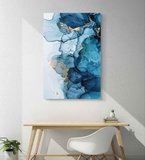 Saphire Stream 20inx16in Gallery Wrap Canvas Painting