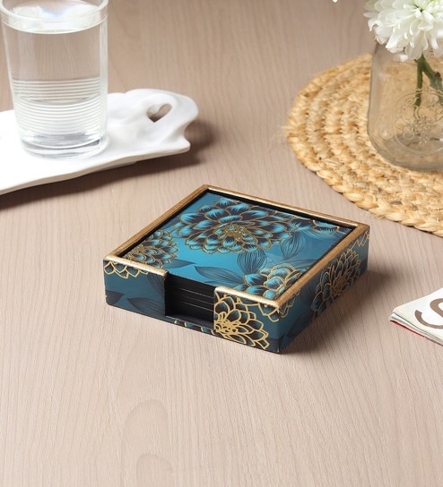 Sapphire Wreath Coaster Set of 6