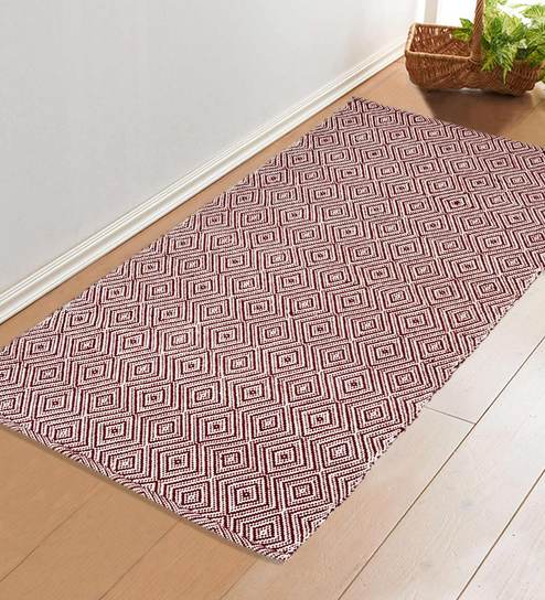 Buy Saral Home Cotton Soft Multi Purpose Floor Rugs 70x145 Cm