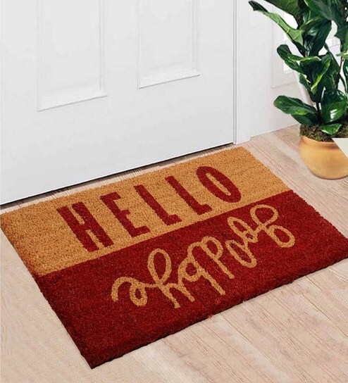 Buy Red Coir 24 X 16 Inch Premium Quality Heavy Duty Door Mat By