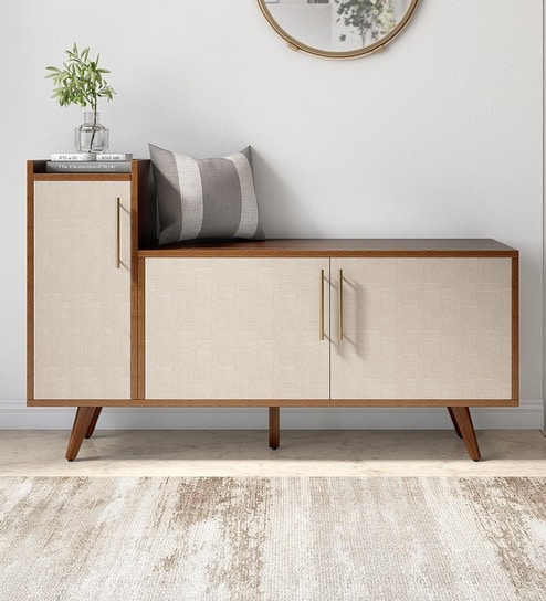 Sasha Shoe Cabinet In Brown Colour