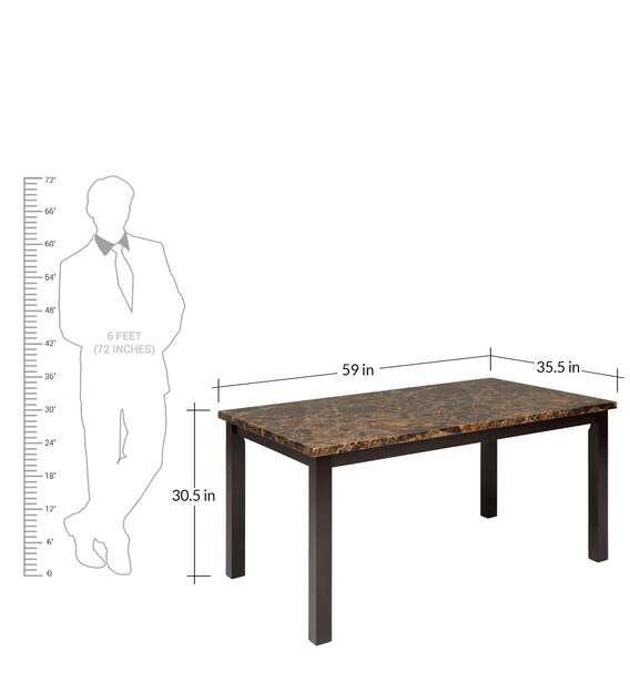 santiago 4 seater dining set