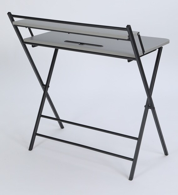 Buy Sato Folding Writing Table in Grey Colour Mintwud by Pepperfry Online Modern Writing