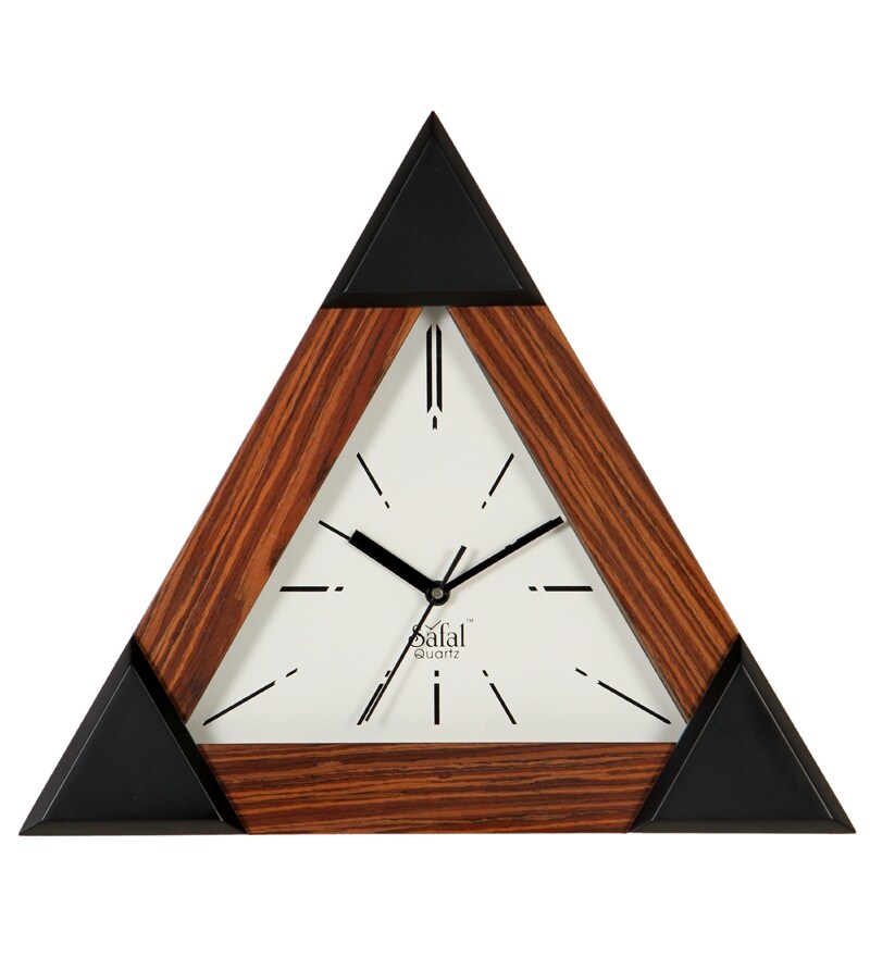 Buy Safal Quartz Triangle Wall Clock Online Modern Wall Clocks Wall