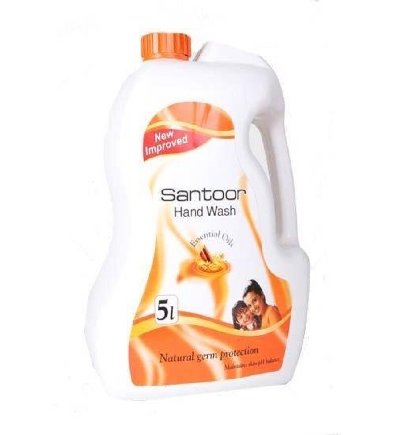 Buy Santoor Handwash 5 Litre Value Refill - Sandal and Turmeric Online ...