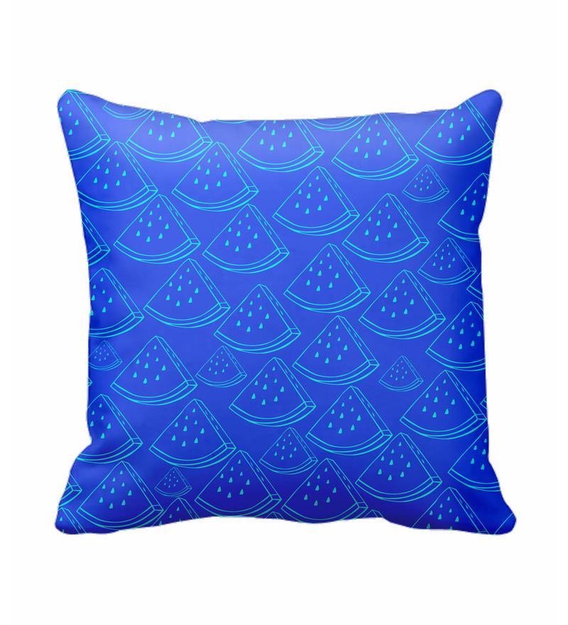 Buy SajawatHomes Dark Blue Background Cut Watermelon Cushion Cover Online -  Geometric Cushion Covers - Furnishings - Home Decor - Pepperfry Product