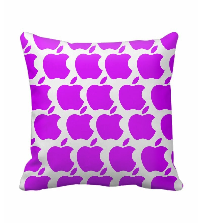 Buy SajawatHomes Light Purple Cut Apple White Background Cushion Cover  Online - Abstract Cushion Covers - Furnishings - Home Decor - Pepperfry  Product